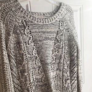 ILLA ILLA Open Back Gray Knit Sweater